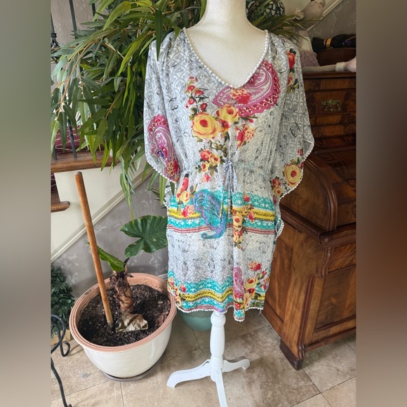 Mushka by Sienna Rose Sublimation Print swimsuit, cover-up large - Picture 4 of 9